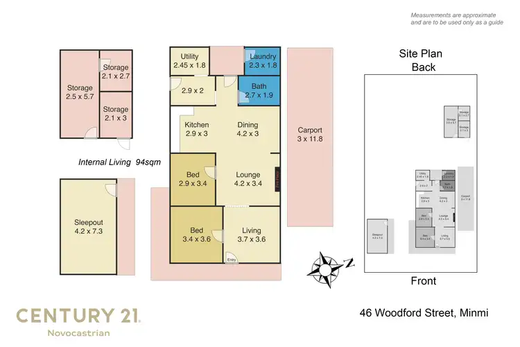 Floorplan of Homely house listing, 46 Woodford Street, Minmi NSW 2287