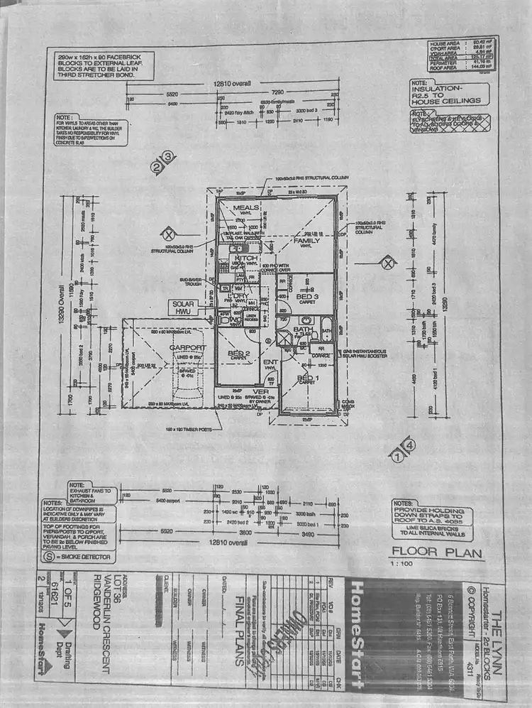 Floorplan of Homely house listing, 12 Vanderlin Crescent, Ridgewood WA 6030