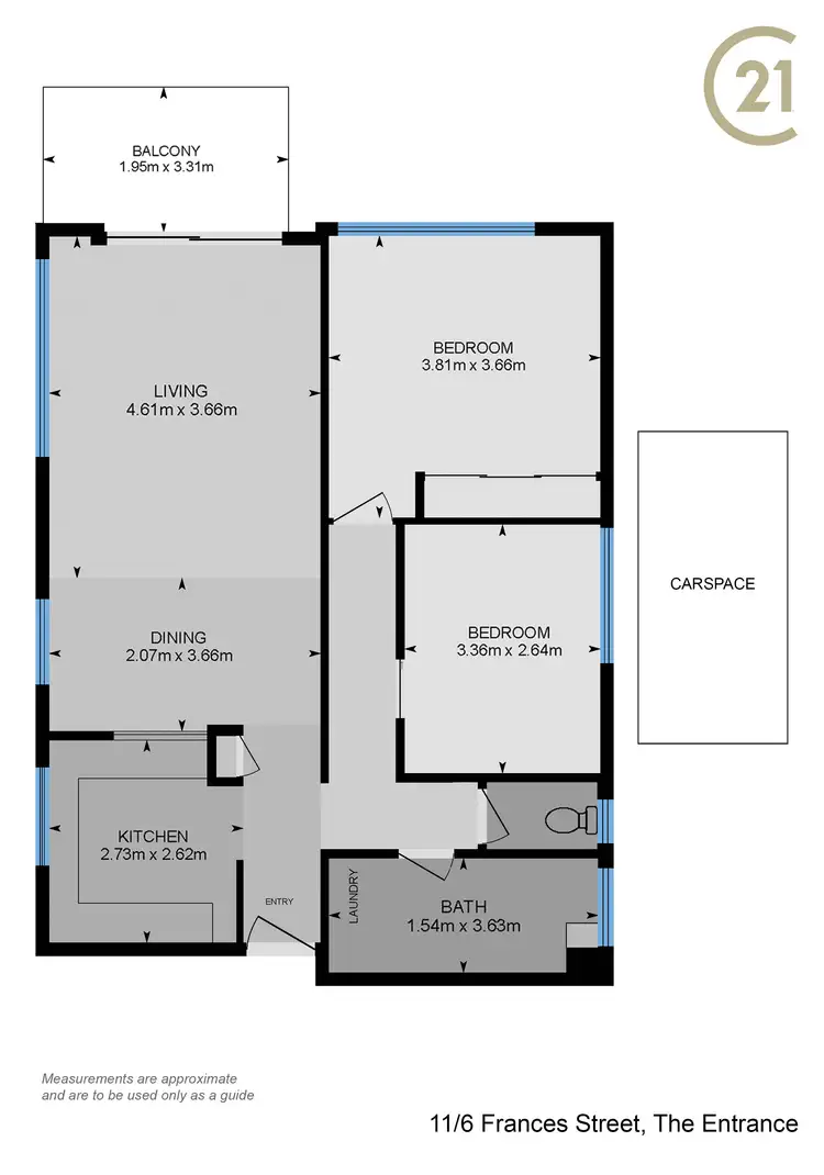 Floorplan of Homely unit listing, 11/6 Frances Street, The Entrance NSW 2261