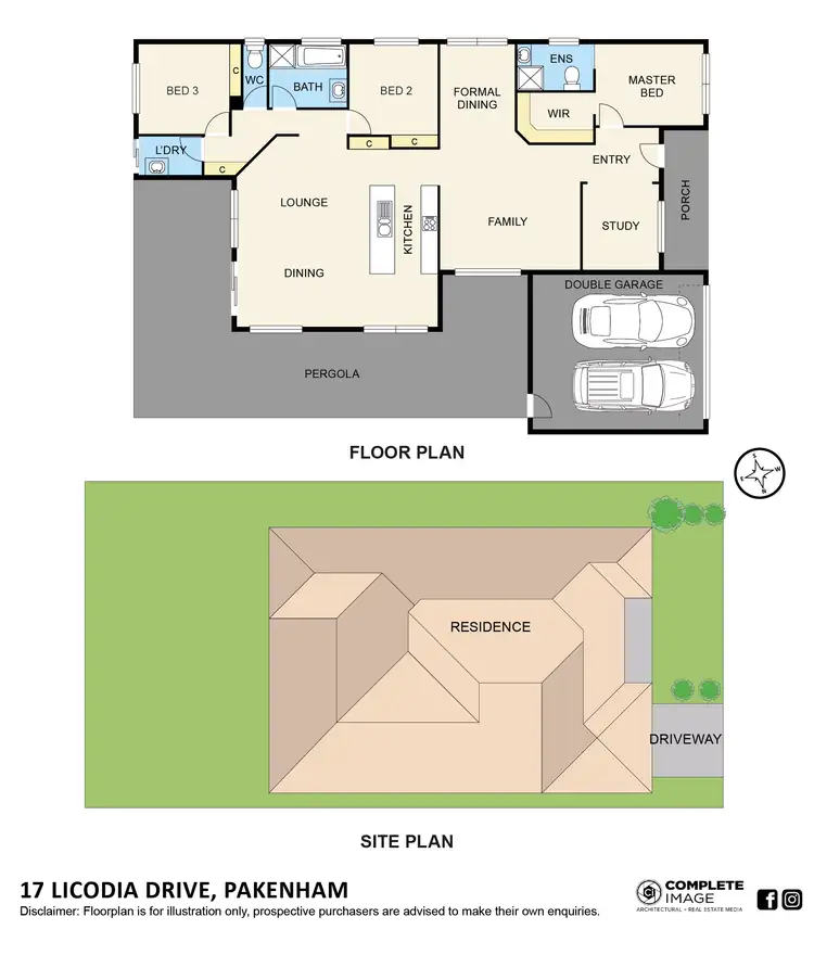 Floorplan of Homely house listing, 17 Licodia Drive, Pakenham VIC 3810