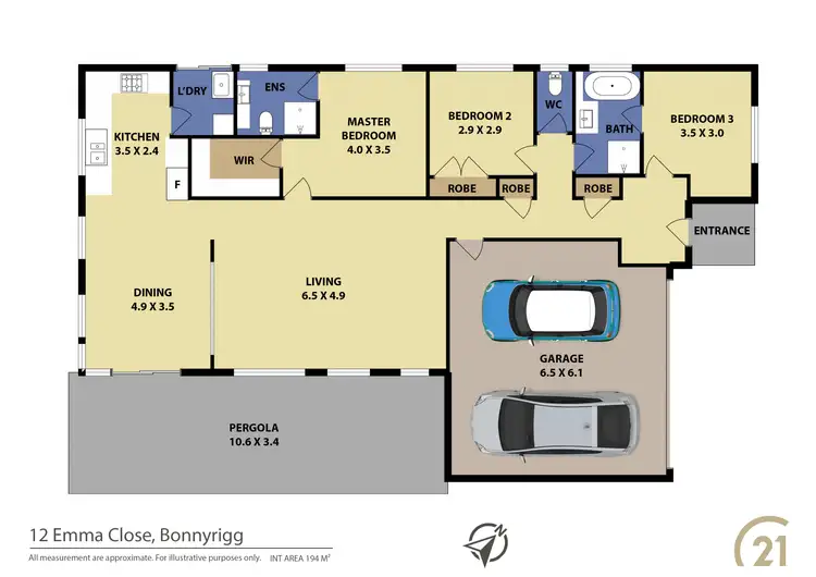 Floorplan of Homely house listing, 12 Emma Close, Bonnyrigg NSW 2177