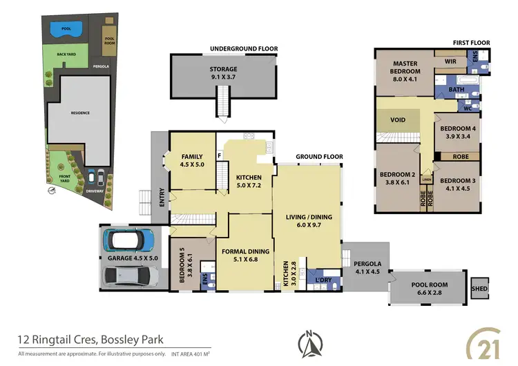 Floorplan of Homely house listing, 12 Ringtail Crescent, Bossley Park NSW 2176