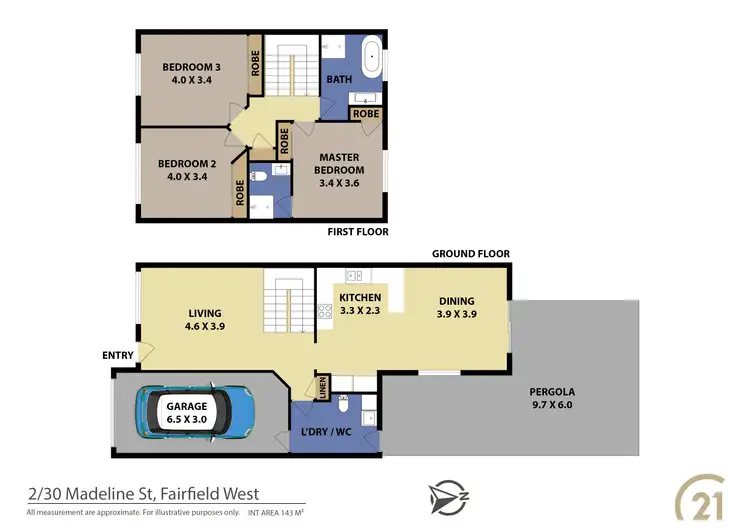 Floorplan of Homely semi-detached listing, 2/30 Madeline Street, Fairfield NSW 2165