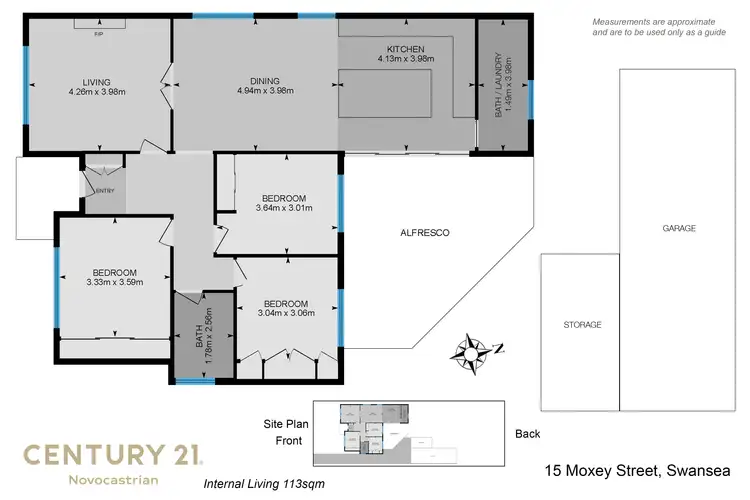 Floorplan of Homely house listing, 15 Moxey Street, Swansea NSW 2281