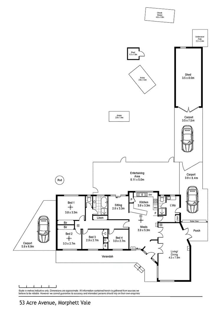 Floorplan of Homely house listing, 53 Acre Avenue, Morphett Vale SA 5162