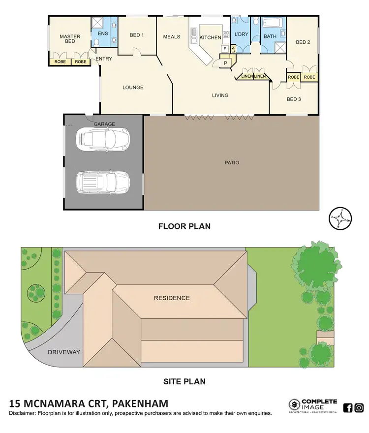 Floorplan of Homely house listing, 15 McNamara Court, Pakenham VIC 3810