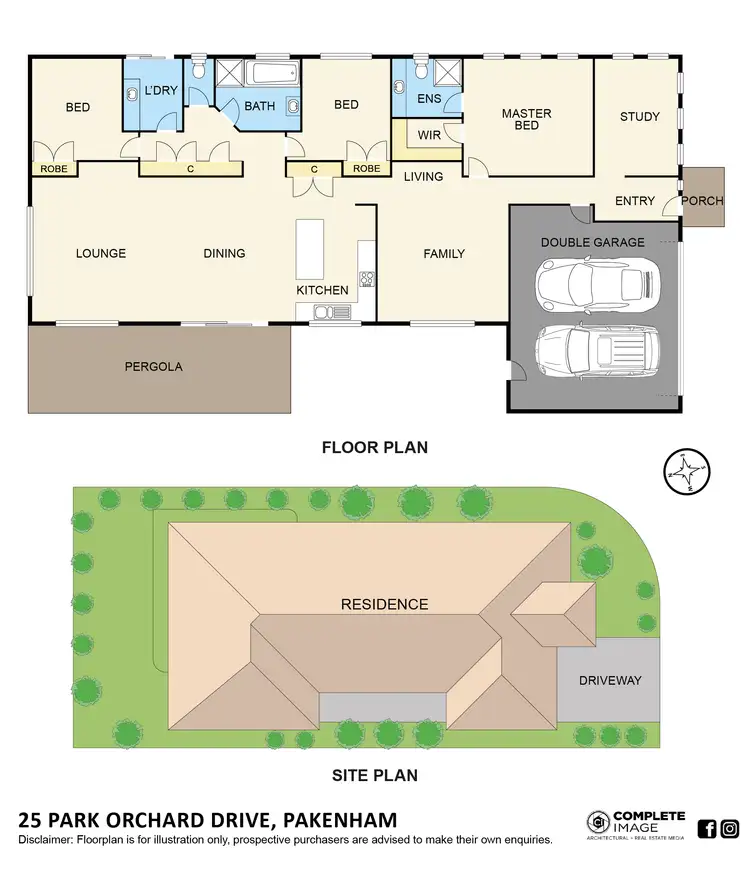 Floorplan of Homely house listing, 25 Park Orchard Drive, Pakenham VIC 3810