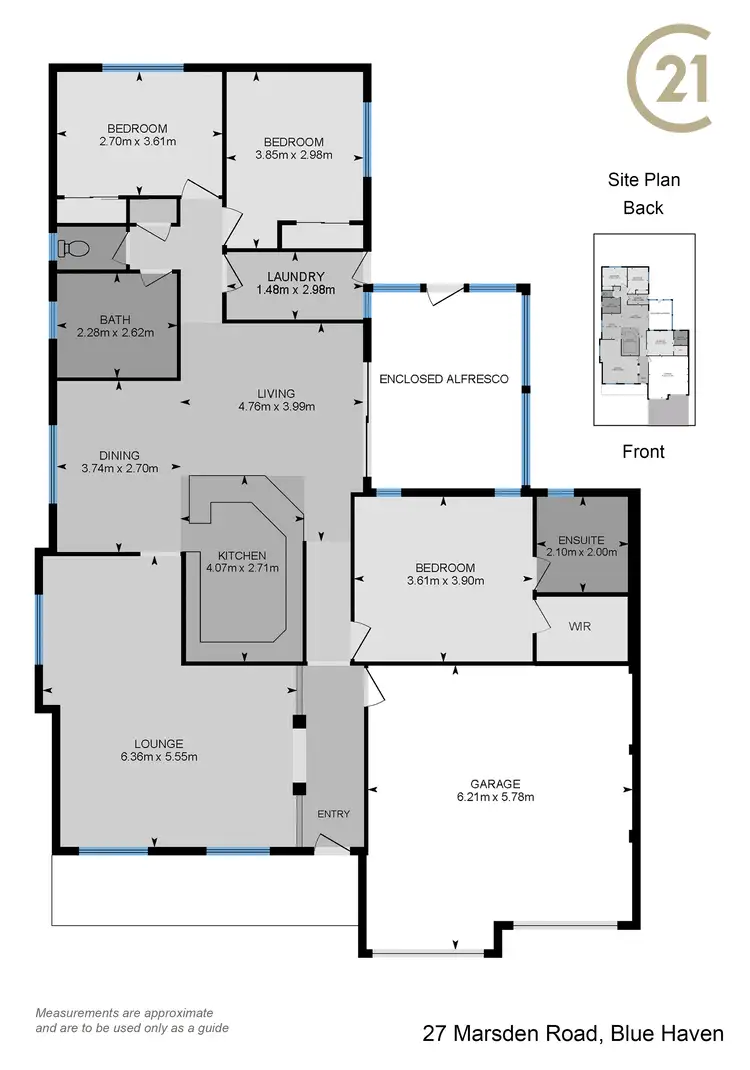 Floorplan of Homely house listing, 27 Marsden Road, Blue Haven NSW 2262