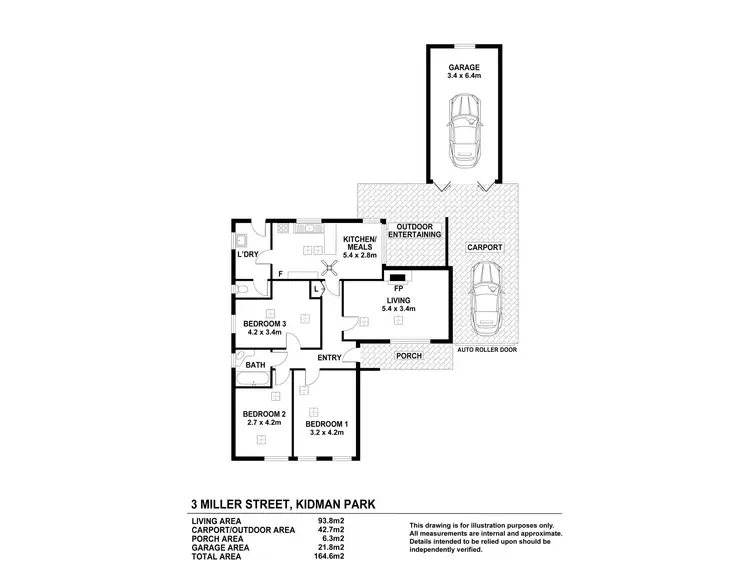 Floorplan of Homely house listing, 3 Miller Street, Kidman Park SA 5025
