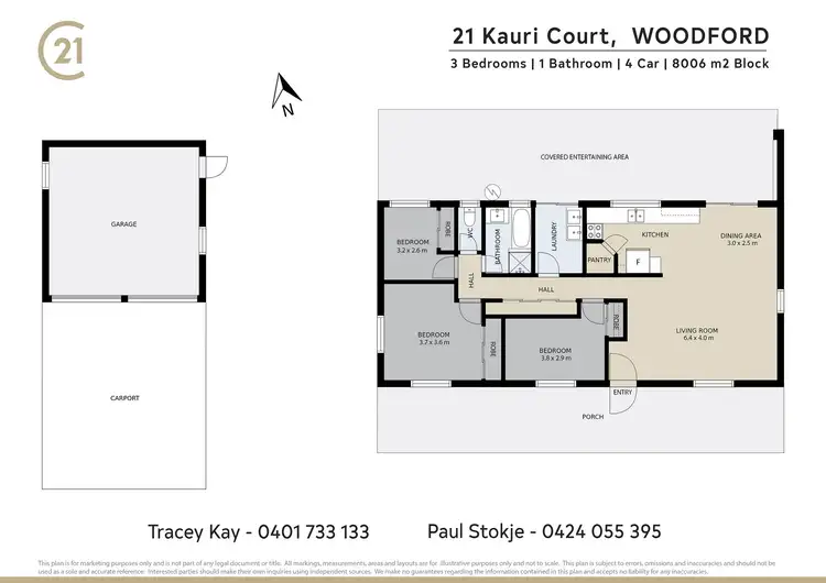 Floorplan of Homely house listing, 21 Kauri Court, Woodford QLD 4514