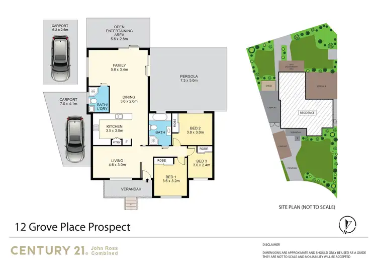 Floorplan of Homely house listing, 12 Grove Place, Prospect NSW 2148