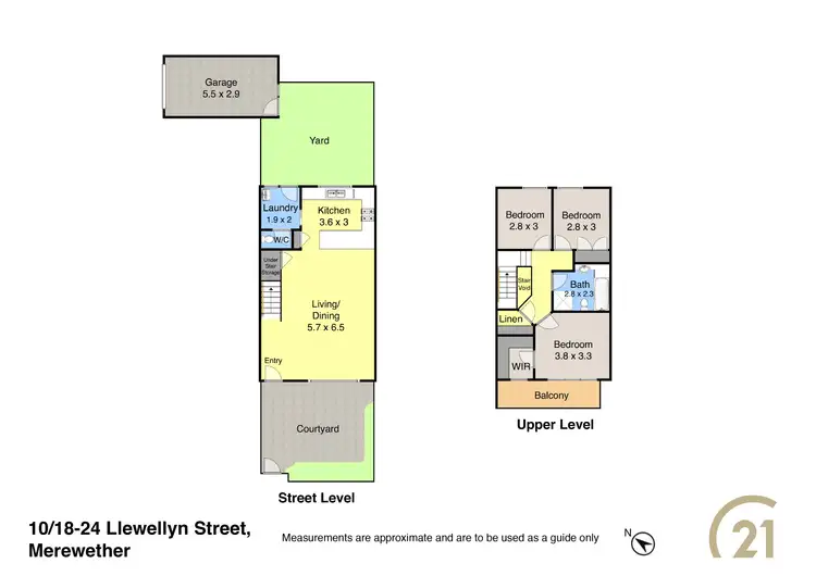 Floorplan of Homely townhouse listing, 10/18-24 Llewellyn Street, Merewether NSW 2291