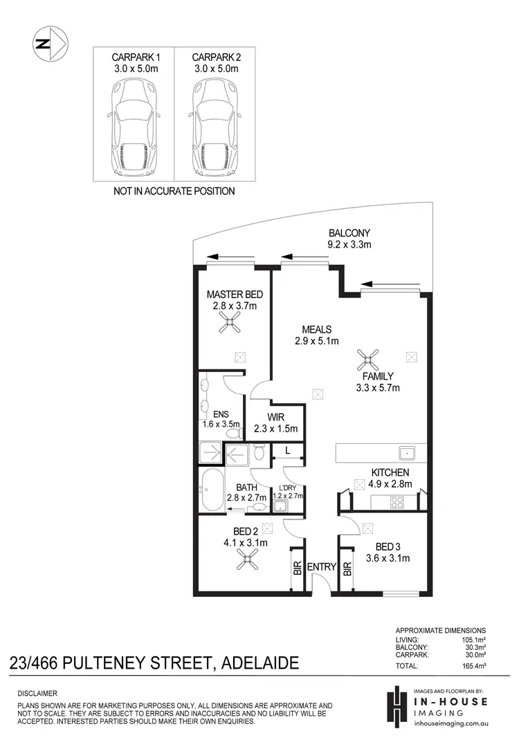 Floorplan of Homely apartment listing, 23/466 Pulteney Street, Adelaide SA 5000