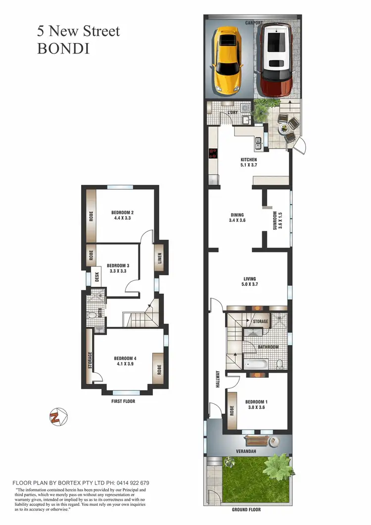 Floorplan of Homely house listing, 5 New Street, Bondi NSW 2026