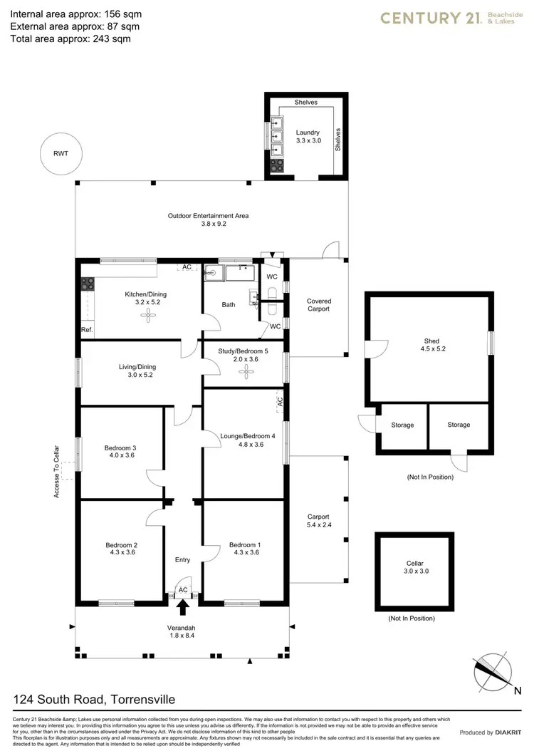 Floorplan of Homely house listing, 124 South Road, Torrensville SA 5031