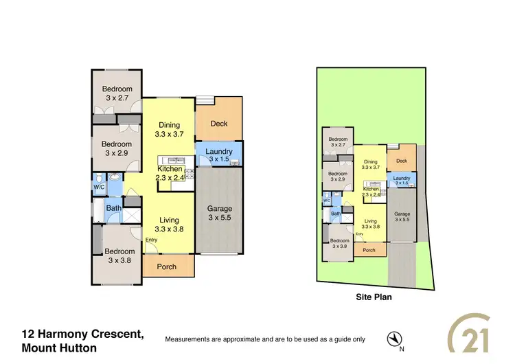 Floorplan of Homely house listing, 12 Harmony Crescent, Mount Hutton NSW 2290
