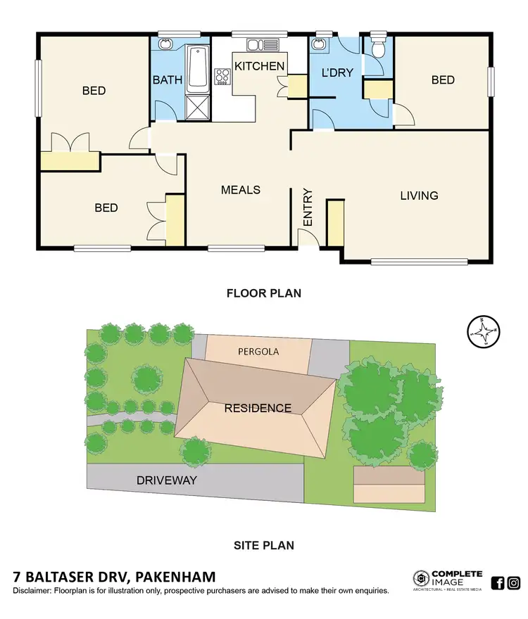Floorplan of Homely house listing, 7 Baltaser Drive, Pakenham VIC 3810
