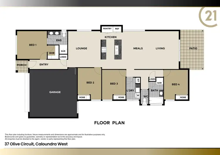 Floorplan of Homely house listing, 37 Olive Circuit, Caloundra West QLD 4551