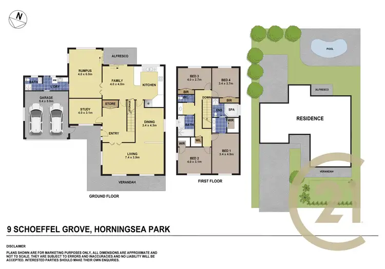 Floorplan of Homely house listing, 9 Schoeffel Grove, Horningsea Park NSW 2171
