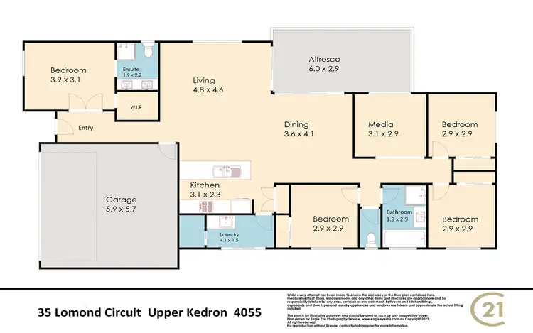 Floorplan of Homely house listing, 35 Lomond Circuit, Upper Kedron QLD 4055