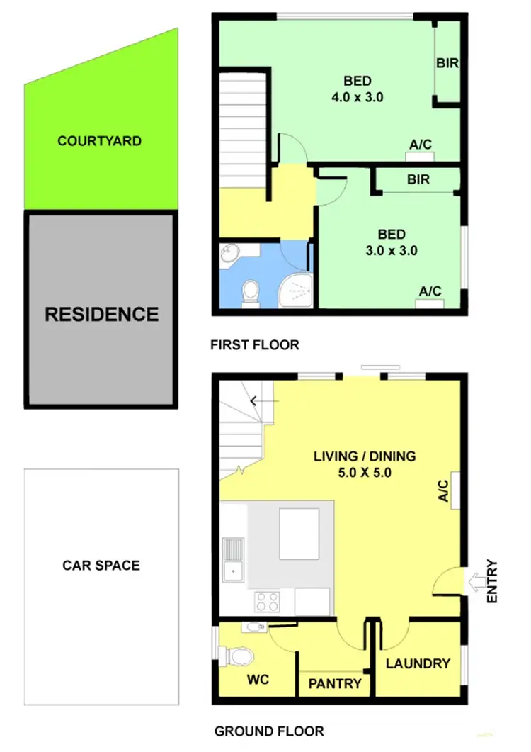 Floorplan of Homely townhouse listing, 12/527 Princes Highway, Noble Park VIC 3174