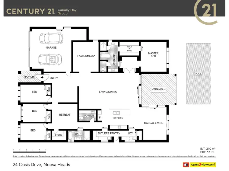 Floorplan of Homely house listing, 24 Oasis Drive, Noosa Heads QLD 4567