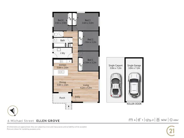 Floorplan of Homely house listing, 6 Michael Street, Ellen Grove QLD 4078