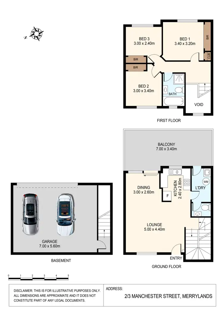 Floorplan of Homely townhouse listing, 2/3 Manchester Street, Merrylands NSW 2160