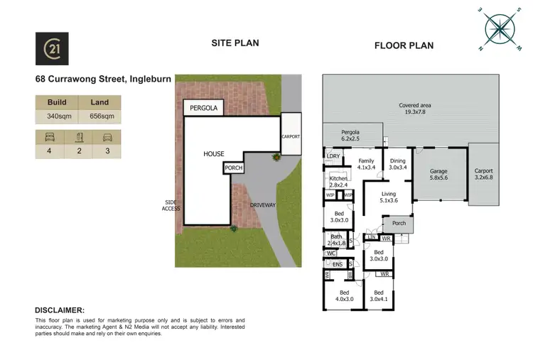 Floorplan of Homely house listing, 68 Currawong Street, Ingleburn NSW 2565