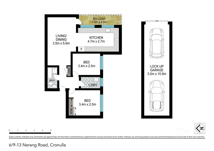Floorplan of Homely unit listing, 6/9-13 Nerang Road, Cronulla NSW 2230