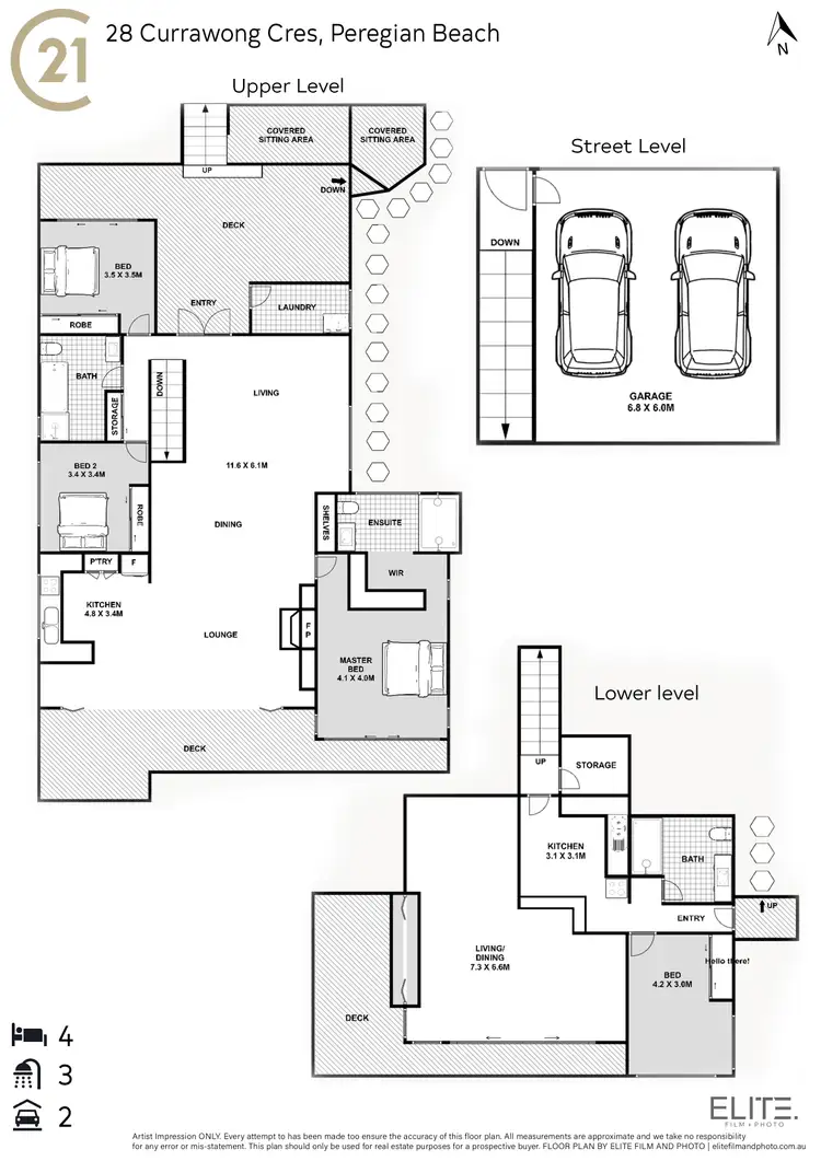 Floorplan of Homely house listing, 28 Currawong Crescent, Peregian Beach QLD 4573