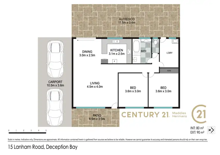 Floorplan of Homely house listing, 15 Lanham Road, Deception Bay QLD 4508