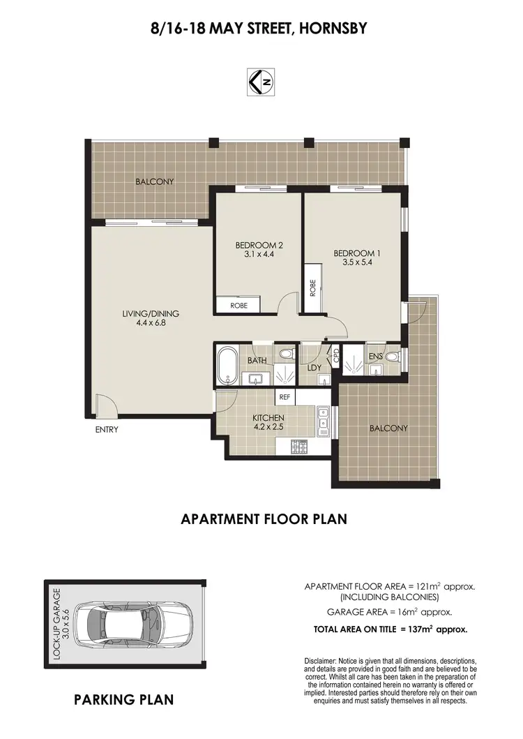 Floorplan of Homely unit listing, 8/16-18 May Street, Hornsby NSW 2077