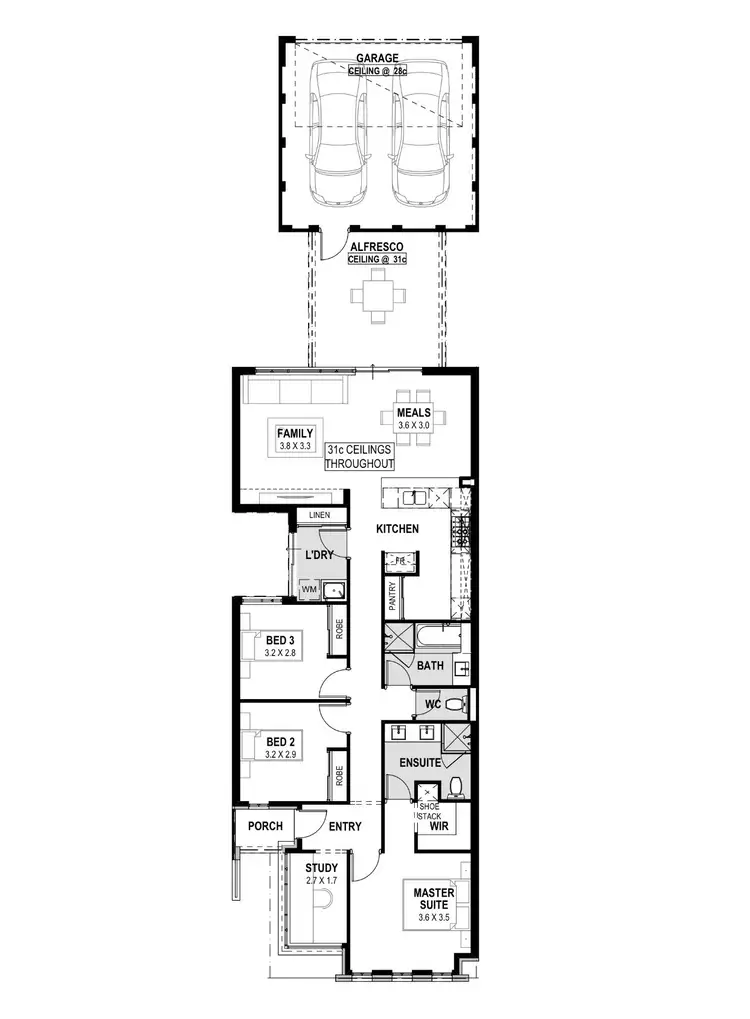 Floorplan of Homely house listing, 8 Felix Lane, Clarkson WA 6030