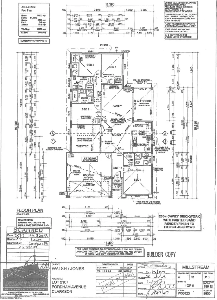Floorplan of Homely house listing, 2 Fordham Avenue, Clarkson WA 6030