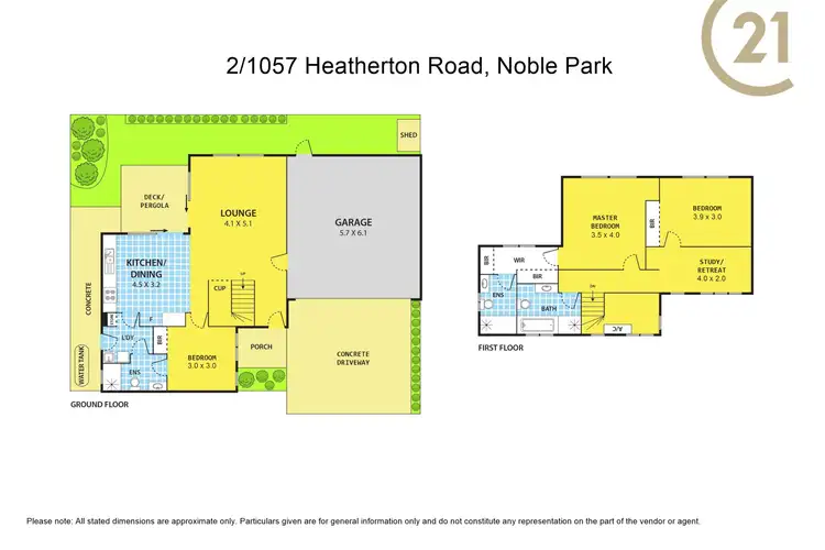 Floorplan of Homely townhouse listing, 2/1057 Heatherton Road, Noble Park VIC 3174