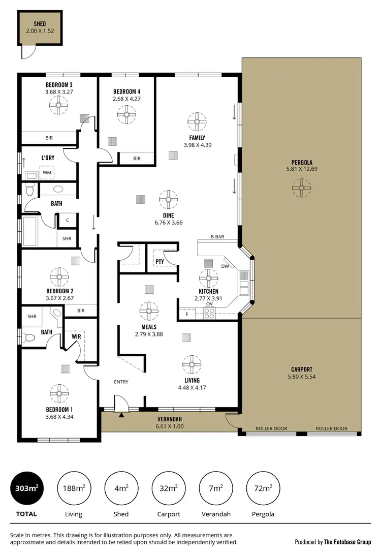 Floorplan of Homely house listing, 3 Philipson Crescent, Sheidow Park SA 5158