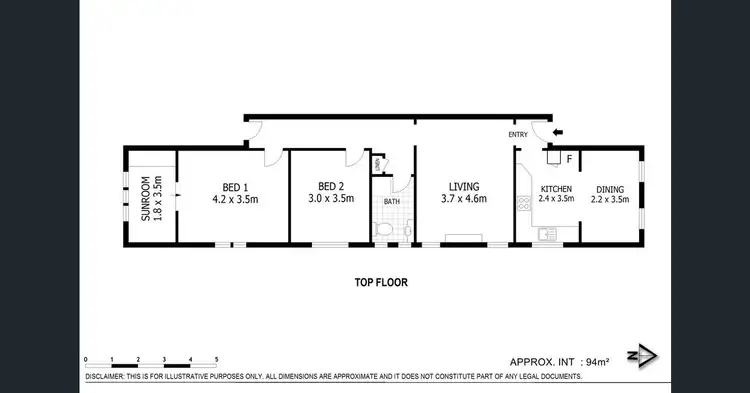 Floorplan of Homely unit listing, 4/1 Stark Street, Coogee NSW 2034