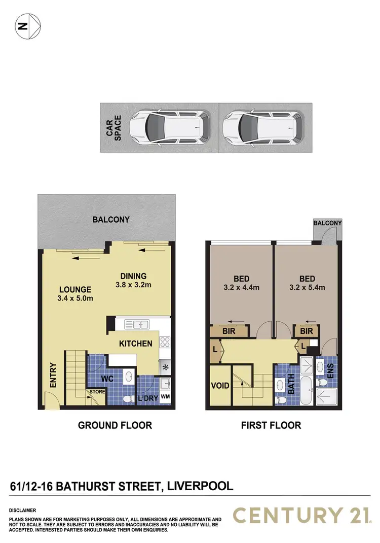 Floorplan of Homely unit listing, 61/12-18 Bathurst Street, Liverpool NSW 2170
