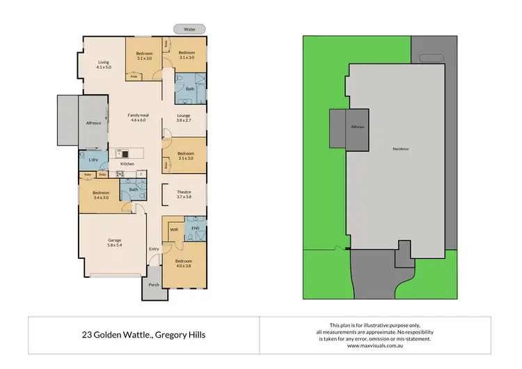 Floorplan of Homely house listing, 23 Golden Wattle Avenue, Gregory Hills NSW 2557