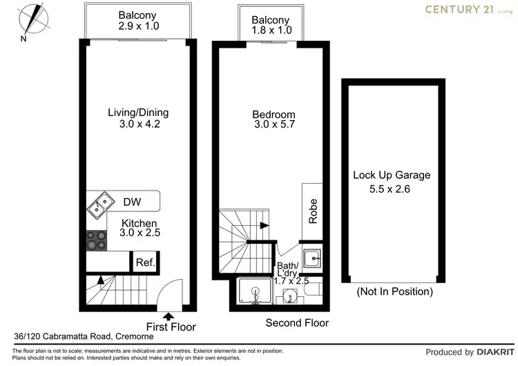 Floorplan of Homely apartment listing, 36/120 Cabramatta Road, Cremorne NSW 2090