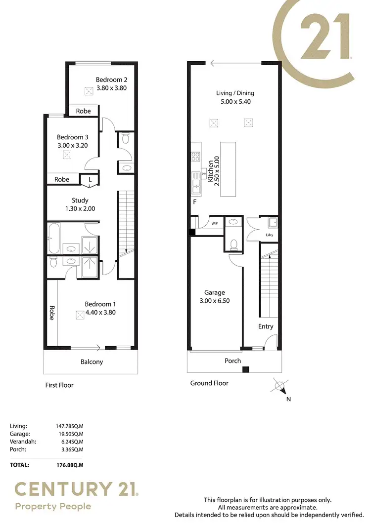 Floorplan of Homely townhouse listing, 4/12-14 Ada Street, Salisbury SA 5108