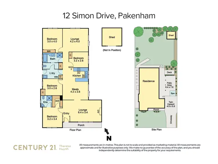 Floorplan of Homely house listing, 12 Simon Drive, Pakenham VIC 3810