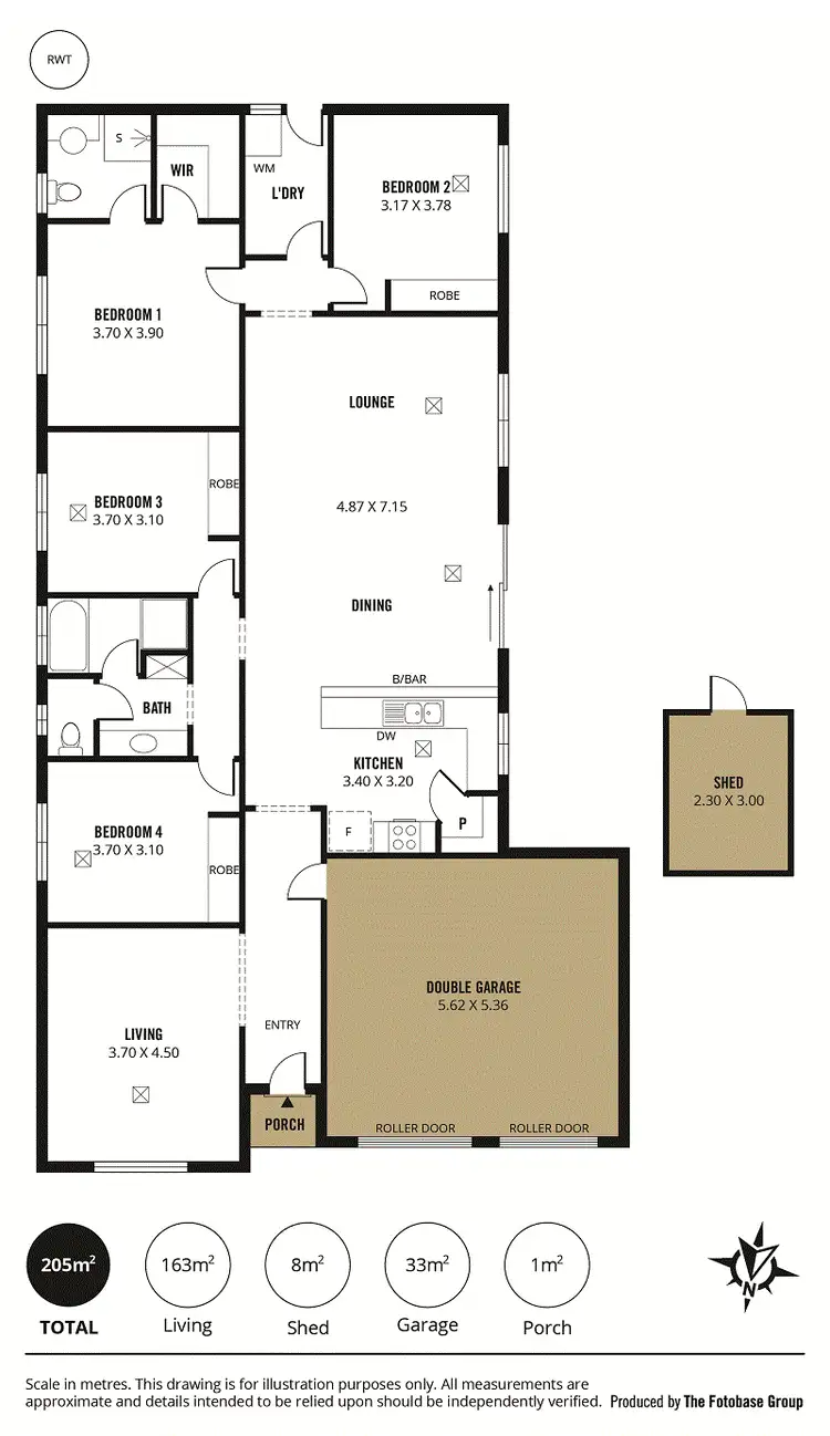 Floorplan of Homely house listing, 68 Esperance Boulevard, Seaford Rise SA 5169