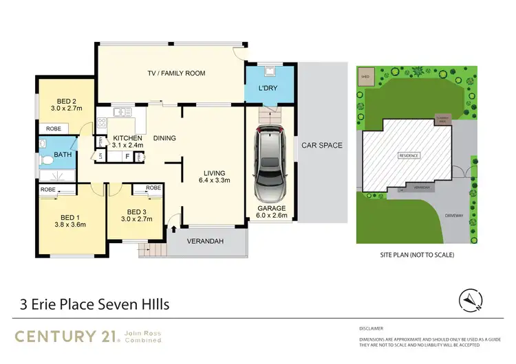 Floorplan of Homely house listing, 3 Erie Place, Seven Hills NSW 2147