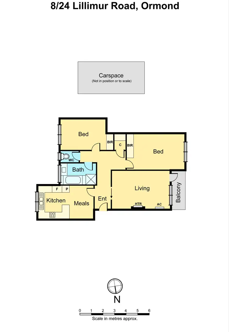 Floorplan of Homely apartment listing, 8/24 Lillimur Road, Ormond VIC 3204