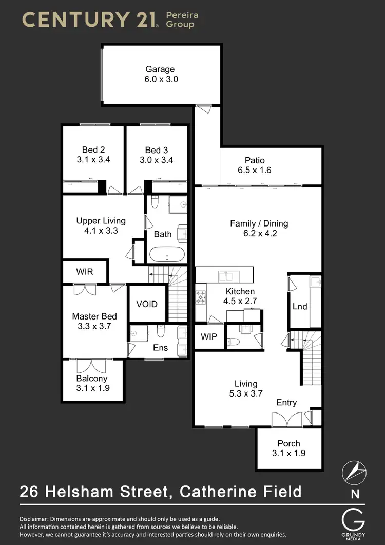 Floorplan of Homely house listing, 26 Helsham street, Catherine Field NSW 2557