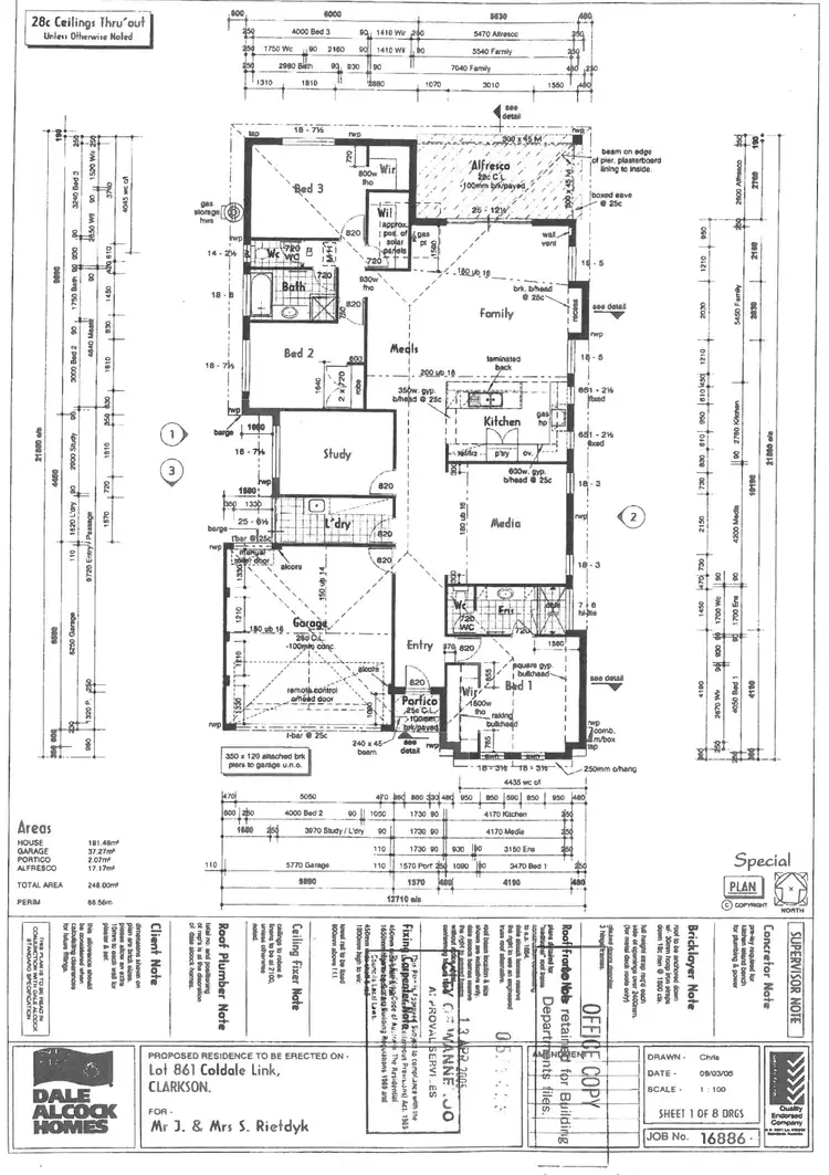 Floorplan of Homely house listing, 5 Coaldale Link, Clarkson WA 6030