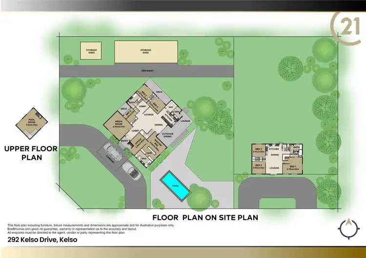 Floorplan of Homely house listing, 292 Kelso Drive, Kelso QLD 4815