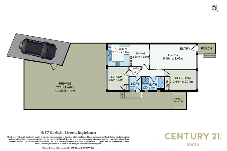 Floorplan of Homely house listing, 4/59 Carlisle Street, Ingleburn NSW 2565